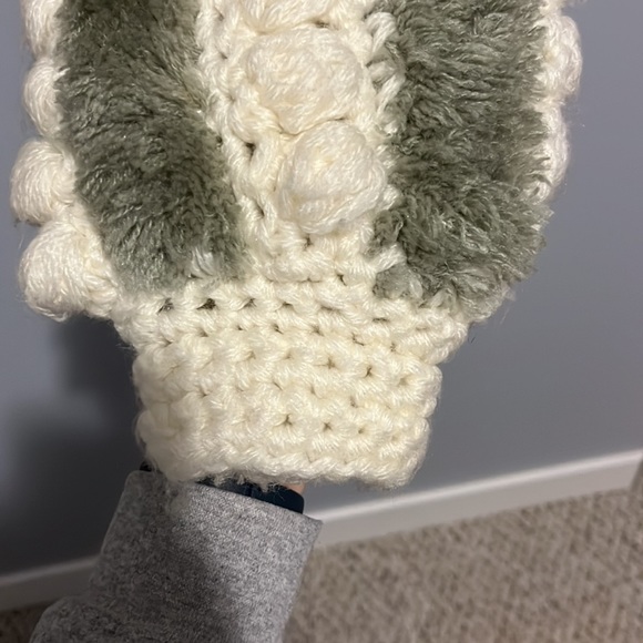 VINTAGE Sage and Cream cropped cardigan - Picture 8 of 13